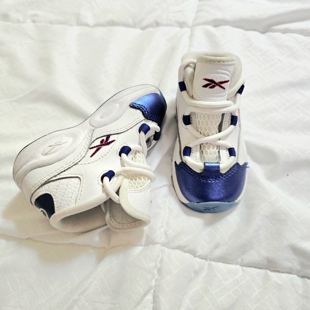 Reebok Question Mid 'Blue Toe' Toddler size 6